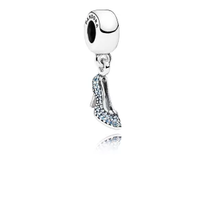 (imagen para) Charm colgante en plata de ley Zapato Brillante de Cenicienta - PANDORA