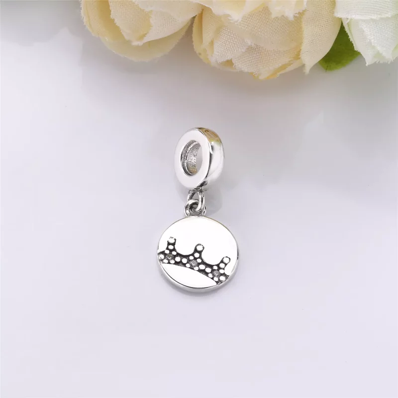(imagen para) Charm colgante ESSENCE en plata de ley Corona Brillante - PANDORA - Ver 2