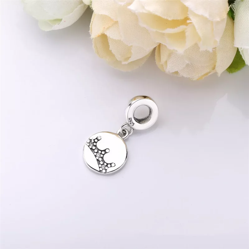 (imagen para) Charm colgante ESSENCE en plata de ley Corona Brillante - PANDORA - Ver 3