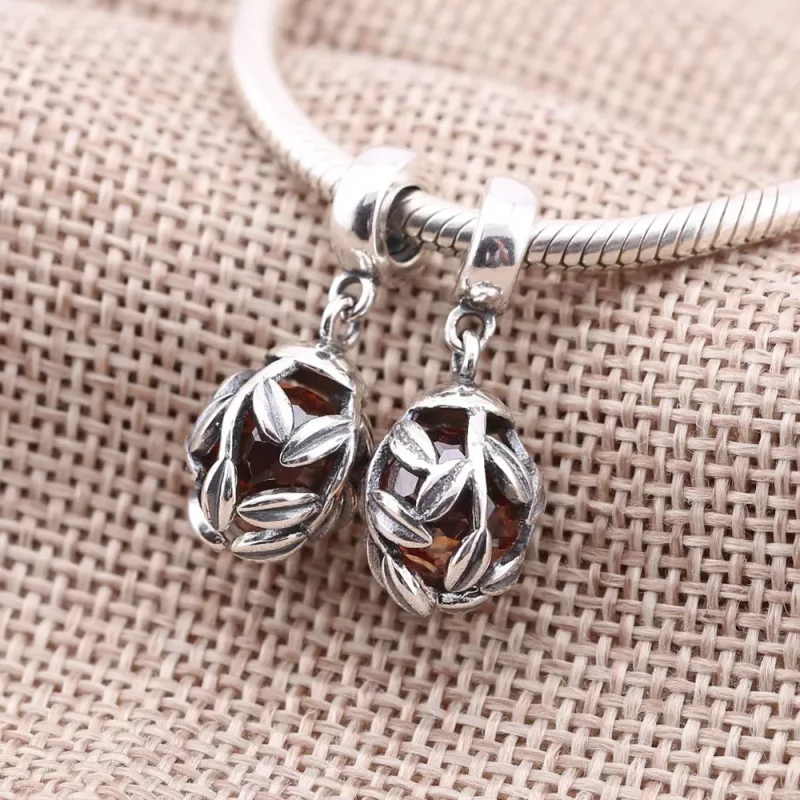 (imagen para) Charm colgante Hoja de Laurel de Oro - PANDORA - Ver 2