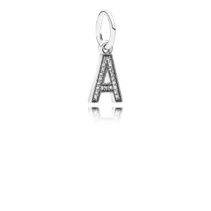 (imagen para) Charm colgante letra A - PANDORA