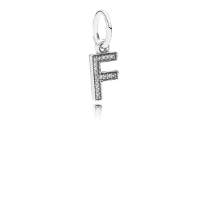 (imagen para) Charm colgante letra F - PANDORA
