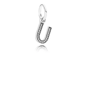 (imagen para) Charm colgante letra U - PANDORA