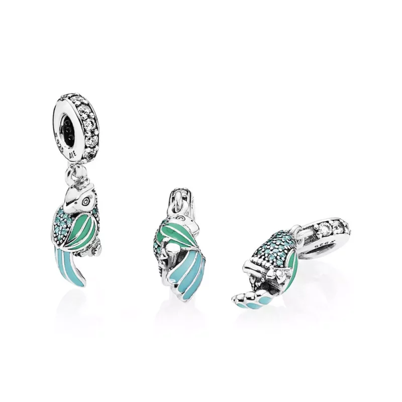 (imagen para) Charm colgante Loro Tropical - PANDORA - Ver 2
