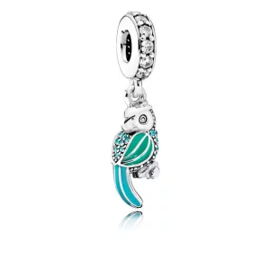 (imagen para) Charm colgante Loro Tropical - PANDORA