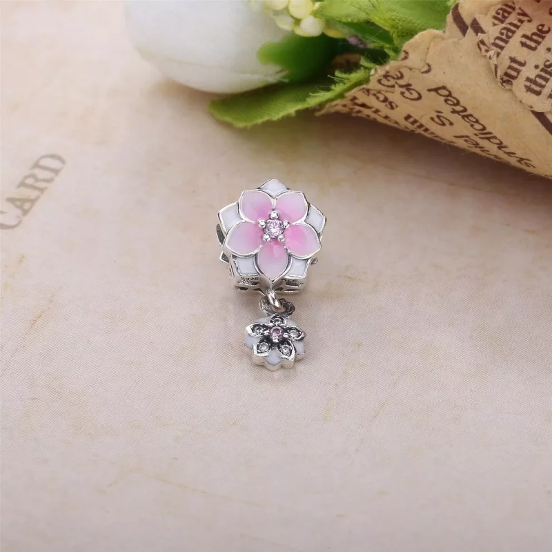 (imagen para) Charm colgante Magnolia Bloom Pale Cerise PANDORA Rose - Ver 2