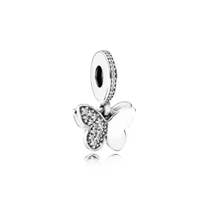 (imagen para) Charm colgante Mariposas que agitan PANDORA