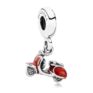 (imagen para) Charm Colgante Moto Roja - PANDORA
