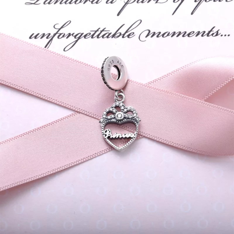 (imagen para) Charm colgante Princesa Corona Coraz&oacute;n PANDORA - Ver 2
