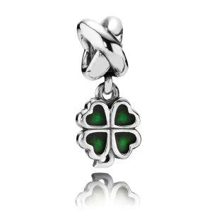 (imagen para) Charm Colgante Tr&eacute;bol Verde - PANDORA