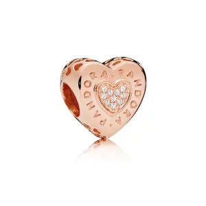 (imagen para) Charm Coraz&oacute;n de la firma PANDORA Rose