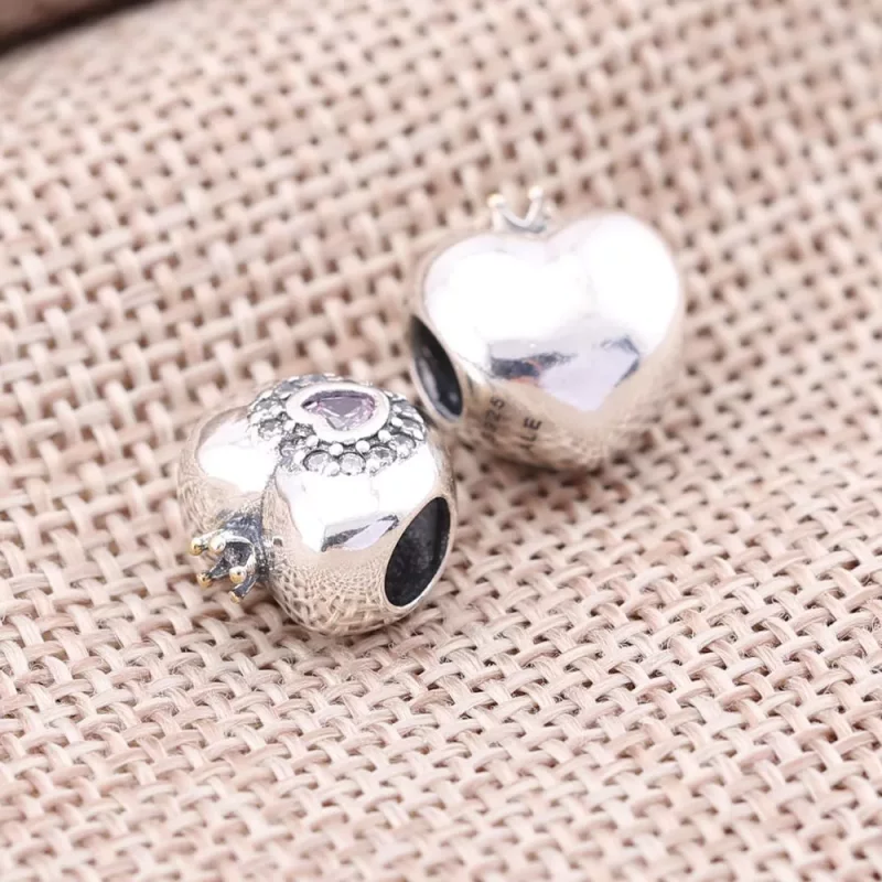 (imagen para) Charm Coraz&oacute;n de Princesa Rosa - PANDORA - Ver 2