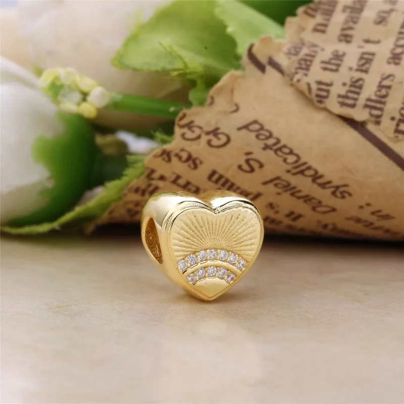 (imagen para) Charm Coraz&oacute;n del sol PANDORA Shine - Ver 2