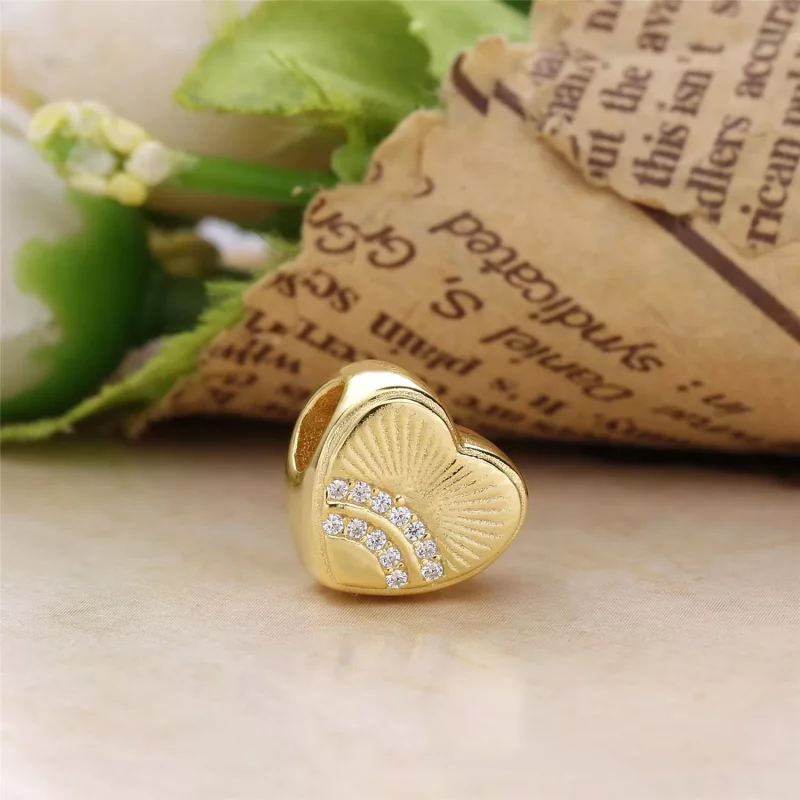 (imagen para) Charm Coraz&oacute;n del sol PANDORA Shine - Ver 3