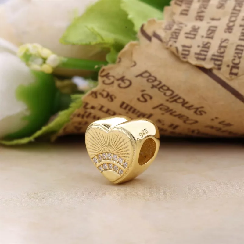 (imagen para) Charm Coraz&oacute;n del sol PANDORA Shine - Ver 4