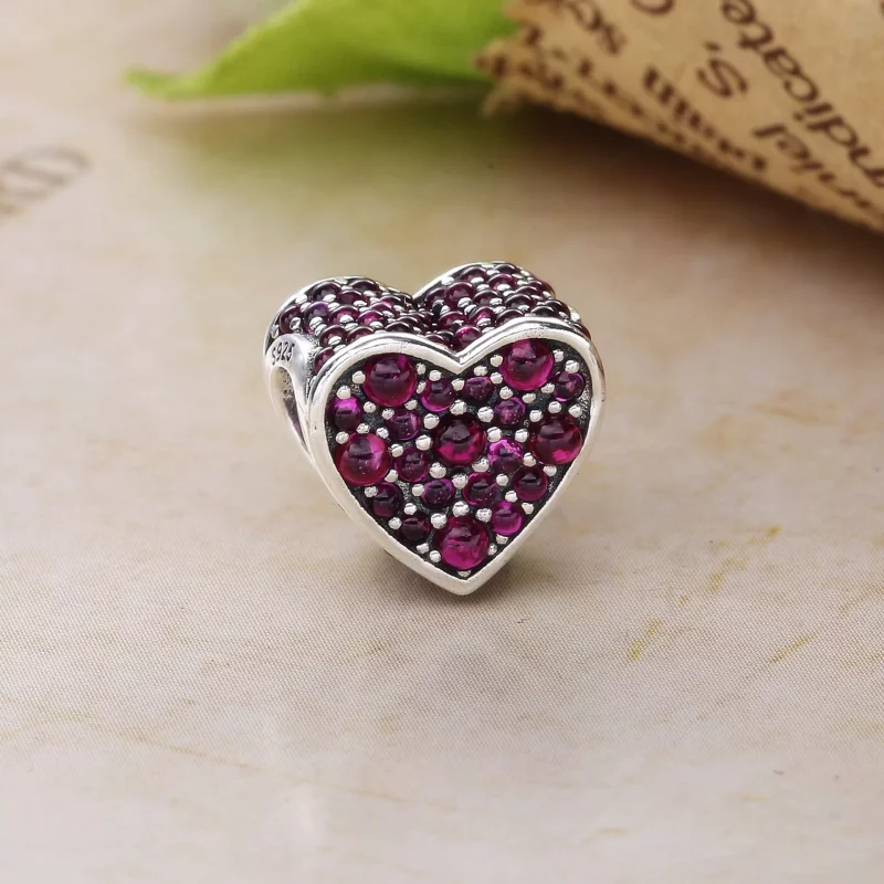 (imagen para) Charm Coraz&oacute;n Deslumbrante Rosa - PANDORA - Ver 2