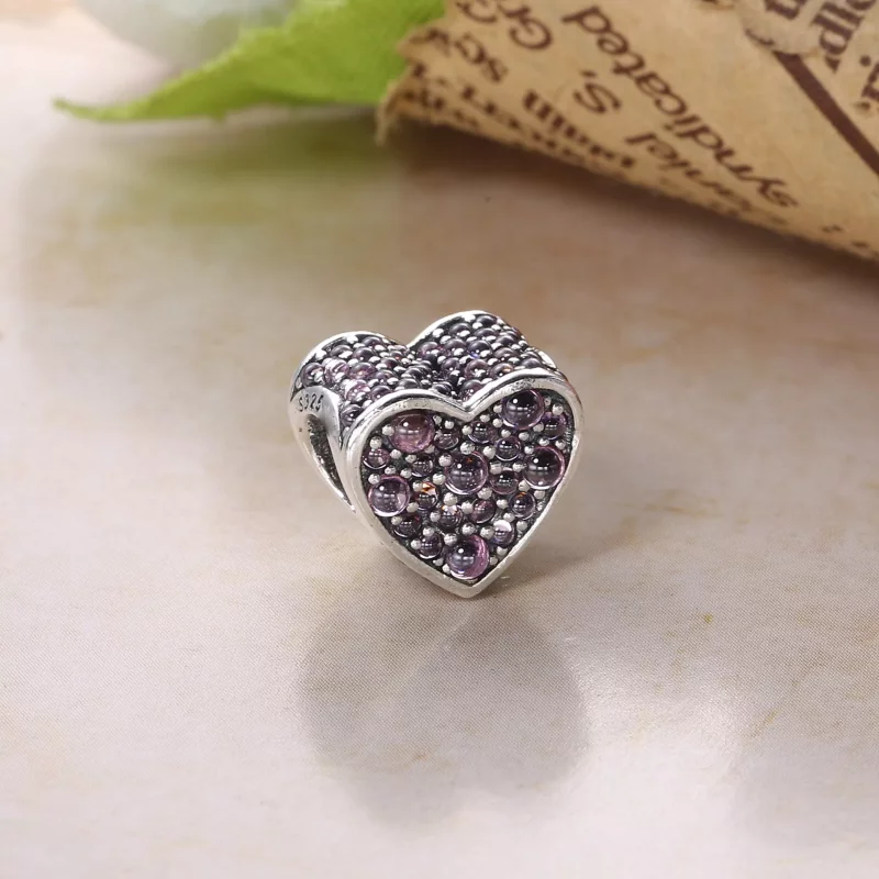 (imagen para) Charm Coraz&oacute;n Deslumbrante Rosa - PANDORA - Ver 3