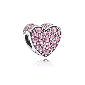 Charm Corazón Deslumbrante Rosa - PANDORA (imagen para) Charm Corazón Deslumbrante Rosa - PANDORA