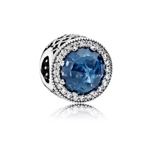 (imagen para) Charm Corazones Brillantes Azul Luz de Luna - PANDORA