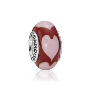 (imagen para) Charm Cristal de Murano Coraz&oacute;n Rojo - PANDORA