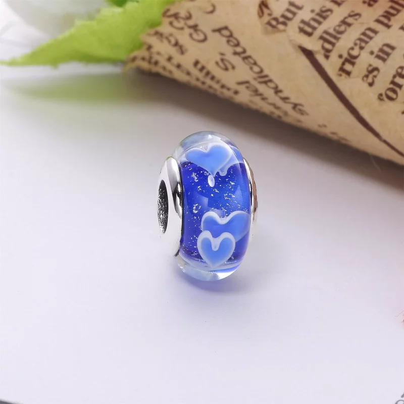 (imagen para) Charm cristal de Murano Flor - PANDORA - Ver 2