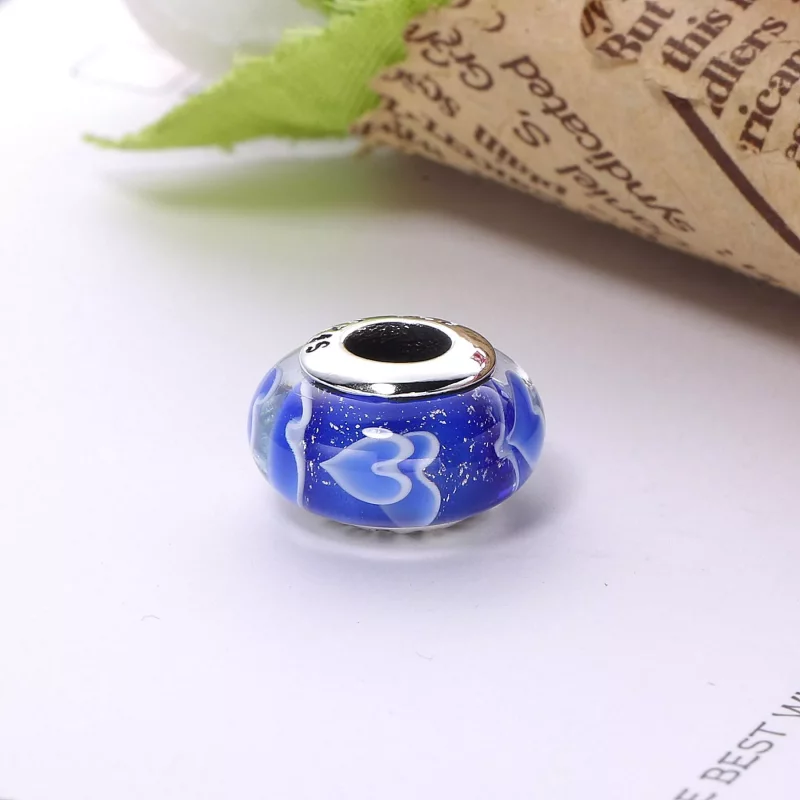 (imagen para) Charm cristal de Murano Flor - PANDORA - Ver 3