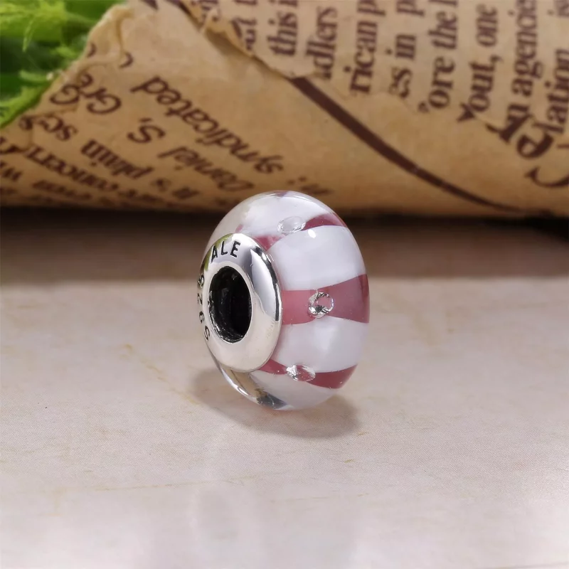(imagen para) Charm cristal de Murano marr&oacute;n - PANDORA - Ver 2