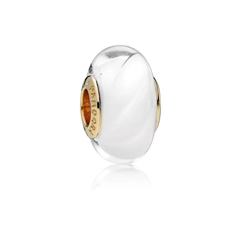 (imagen para) Charm cristal de Murano Olas Blancas - PANDORA