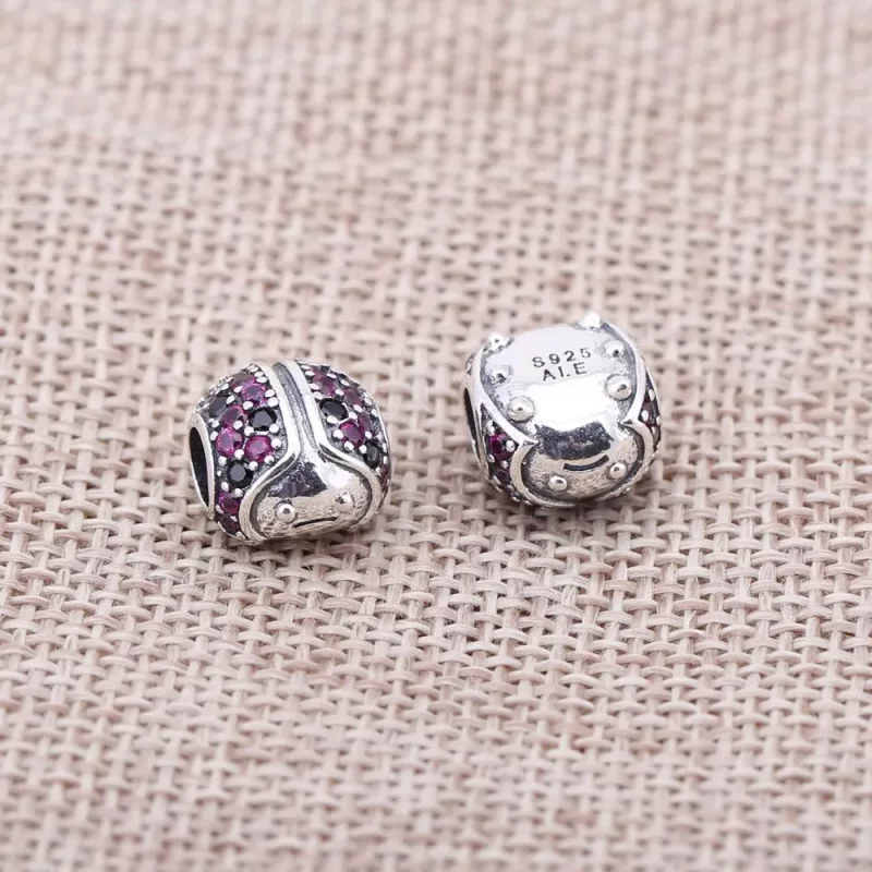 (imagen para) Charm Destellante Mariquita - PANDORA - Ver 2