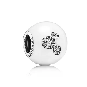 (imagen para) Charm Disney Mickey Mouse "Amo a Mickey" PANDORA