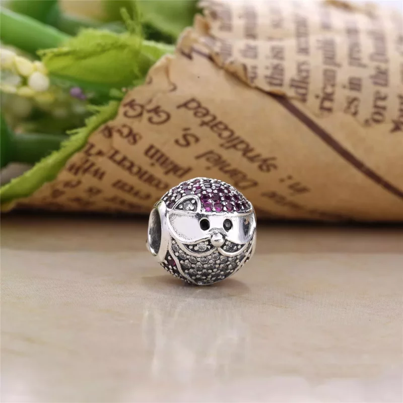 (imagen para) Charm en plata de ley Alegre Pap&aacute; Noel - PANDORA - Ver 2