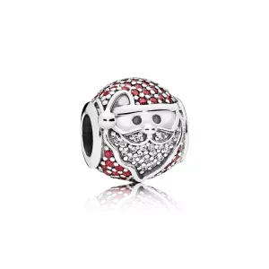 Charm en plata de ley Alegre Papá Noel - PANDORA (imagen para) Charm en plata de ley Alegre Papá Noel - PANDORA