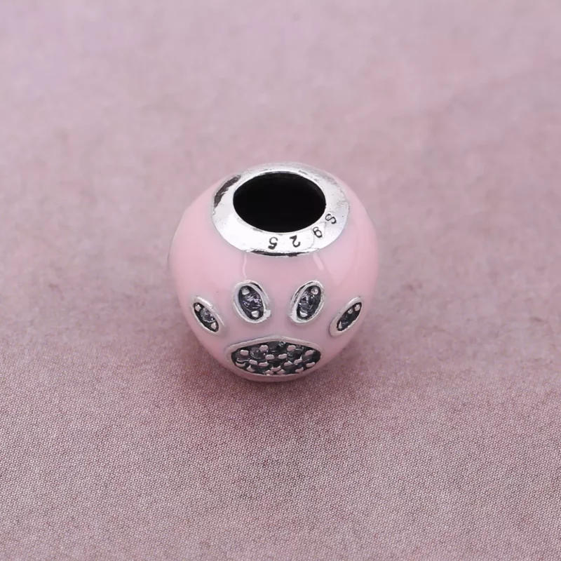 (imagen para) Charm en plata de ley Amo a la mascota Rosa PANDORA - Ver 2