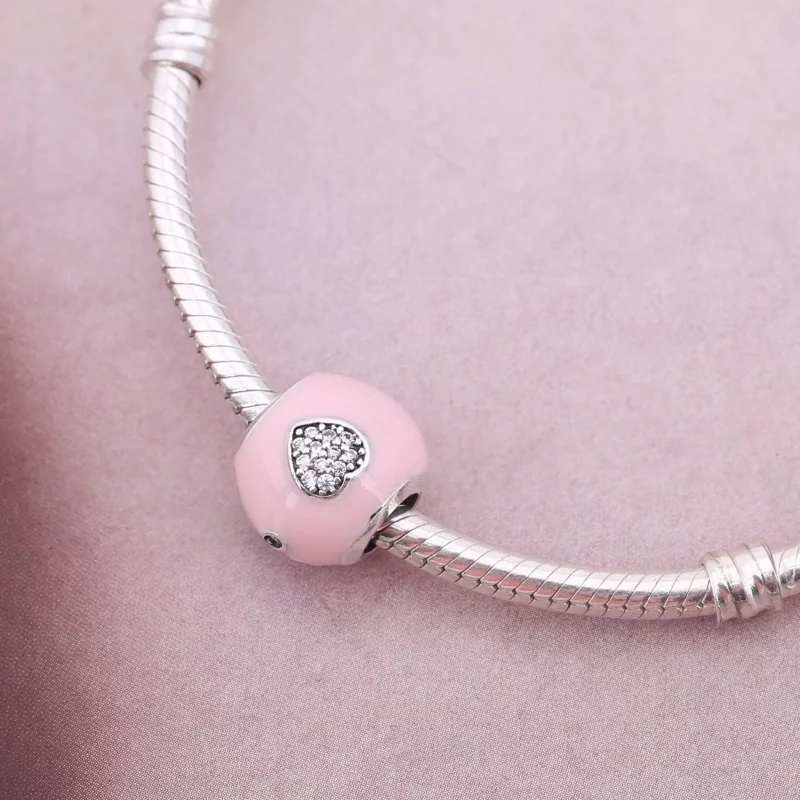 (imagen para) Charm en plata de ley Amo a la mascota Rosa PANDORA - Ver 4
