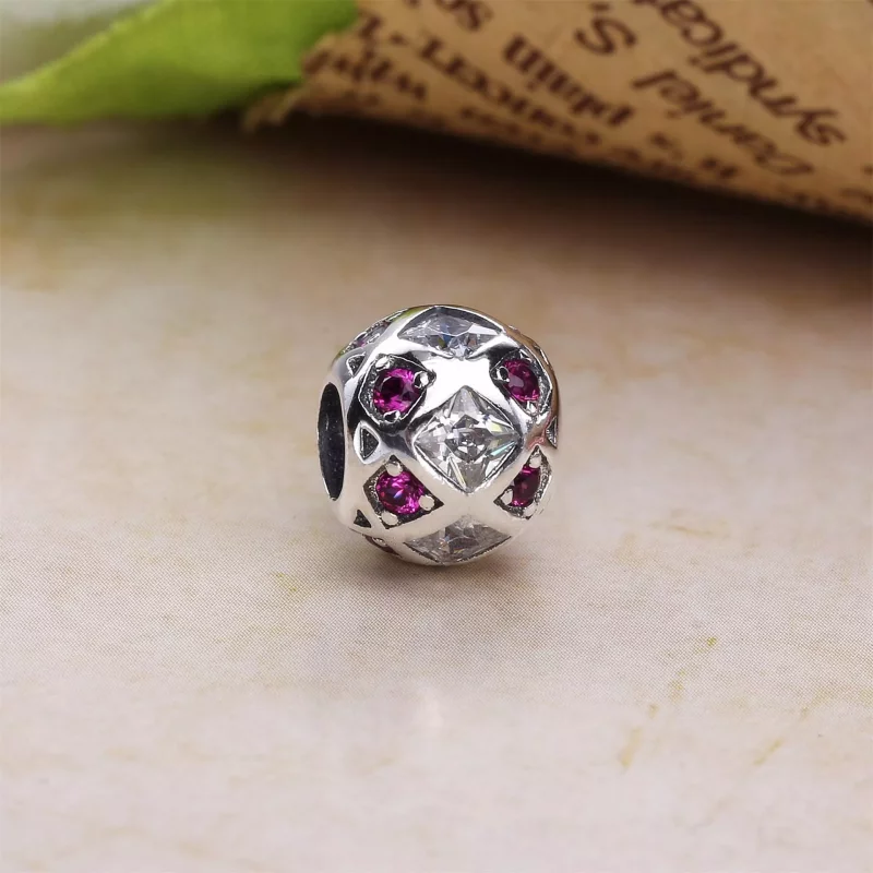 (imagen para) Charm en plata de ley Amor cruzado PANDORA - Ver 2