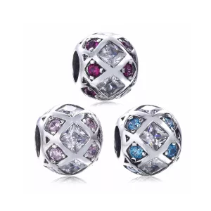 (imagen para) Charm en plata de ley Amor cruzado PANDORA