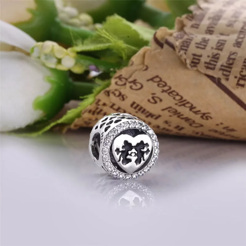 (imagen para) Charm en plata de ley Amor Mickey & Minnie - PANDORA - Ver 2