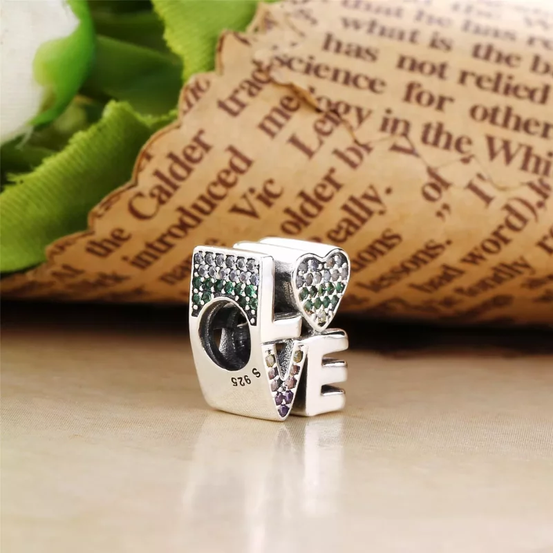 (imagen para) Charm en plata de ley Amor Multicolor - PANDORA - Ver 3