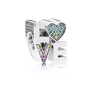 (imagen para) Charm en plata de ley Amor Multicolor - PANDORA