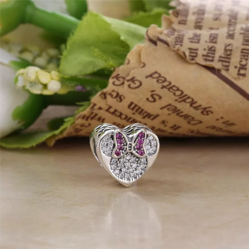 (imagen para) Charm en plata de ley Amor Verdadero Mickey & Minnie - PANDORA - Ver 2