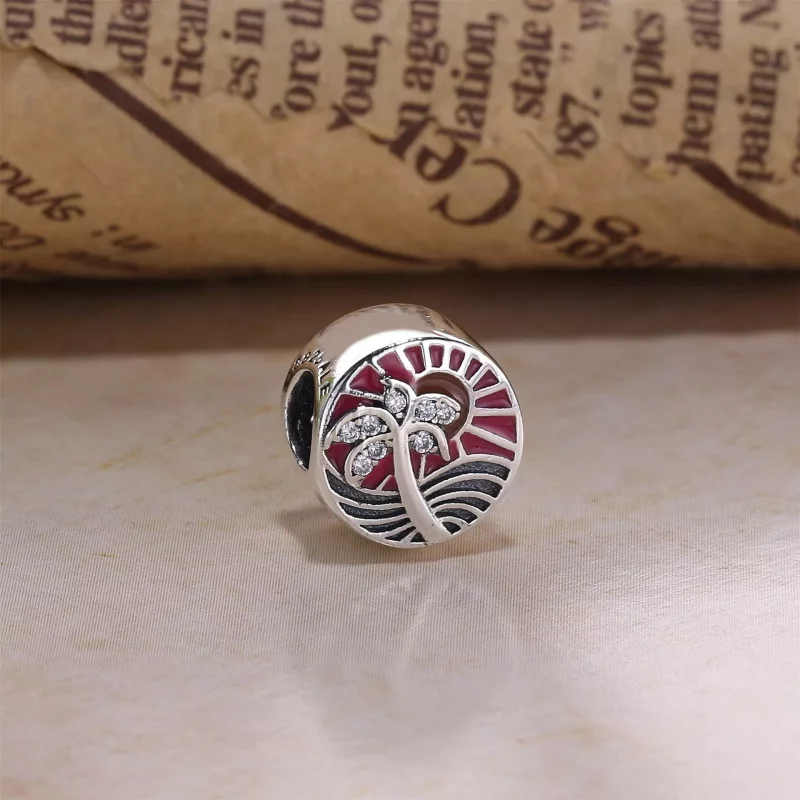 (imagen para) Charm en plata de ley Atardecer Tropical - PANDORA - Ver 2