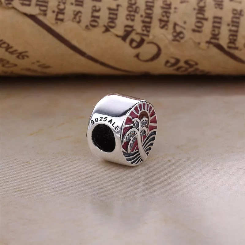 (imagen para) Charm en plata de ley Atardecer Tropical - PANDORA - Ver 3