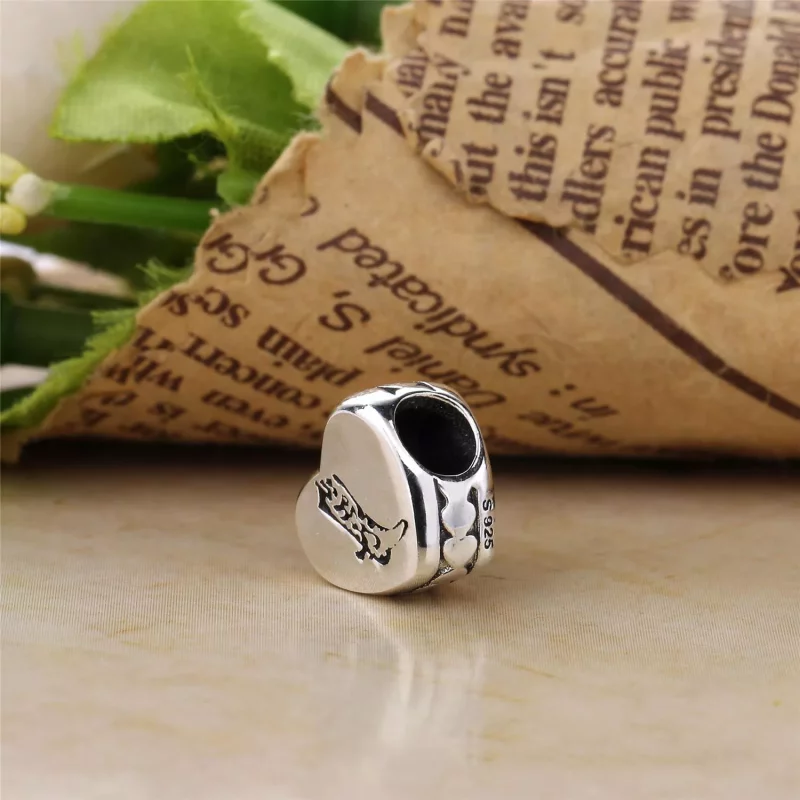 (imagen para) Charm en plata de ley Bota Coraz&oacute;n PANDORA - Ver 4