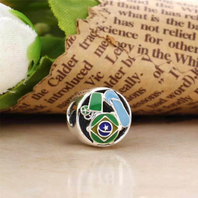 (imagen para) Charm en plata de ley Brasil PANDORA - Ver 2