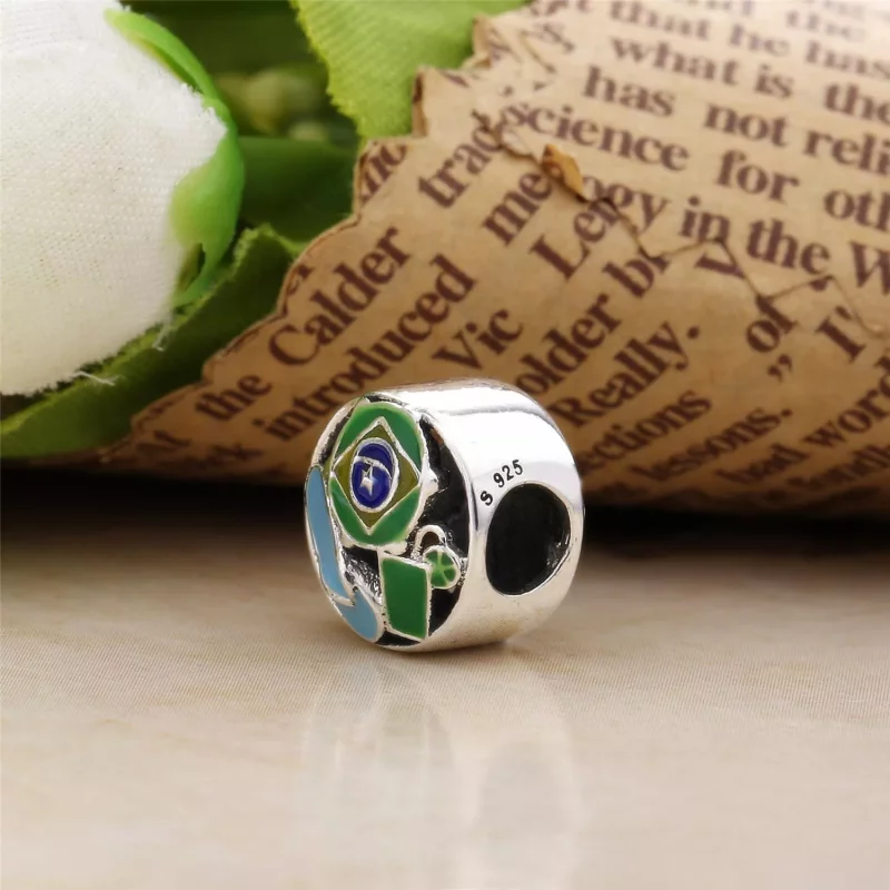 (imagen para) Charm en plata de ley Brasil PANDORA - Ver 3