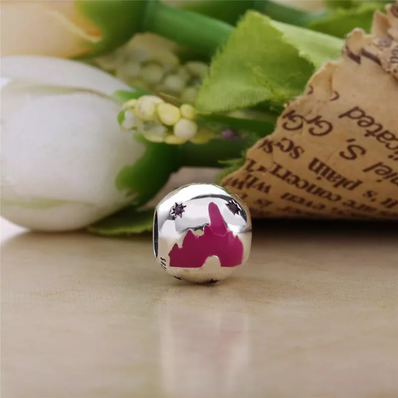 (imagen para) Charm en plata de ley Castillo de la bella durmiente PANDORA - Ver 2