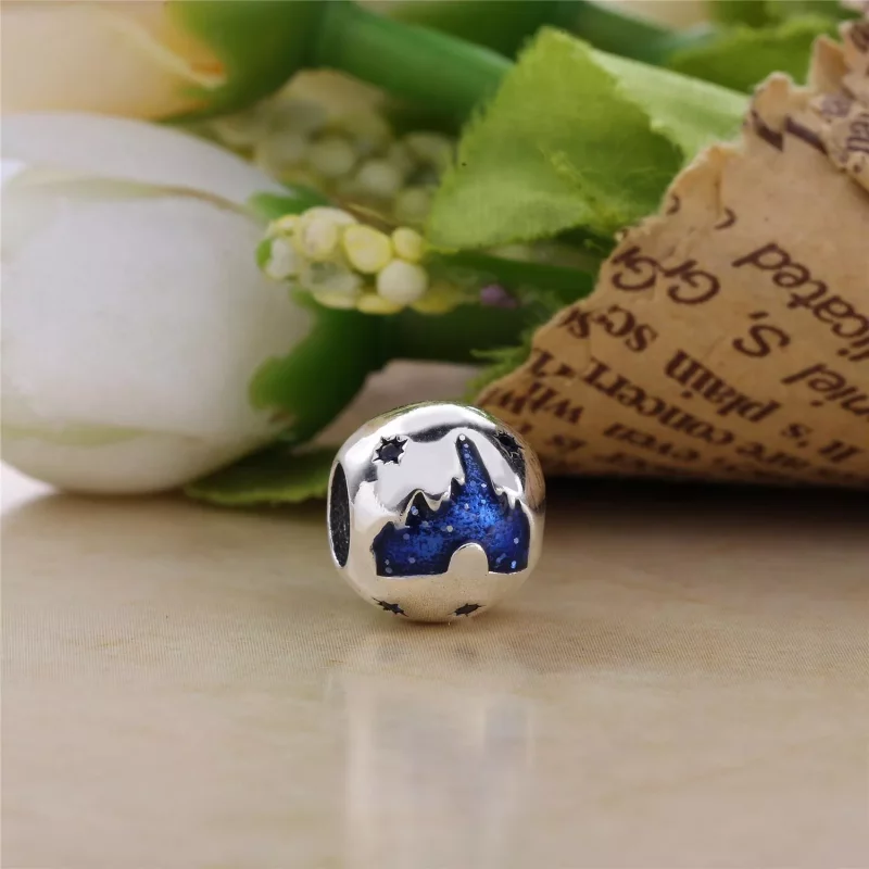 (imagen para) Charm en plata de ley Castillo de la bella durmiente PANDORA - Ver 3