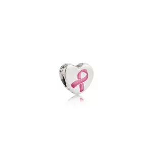 Charm en plata de ley Cinta de esperanza PANDORA (imagen para) Charm en plata de ley Cinta de esperanza PANDORA