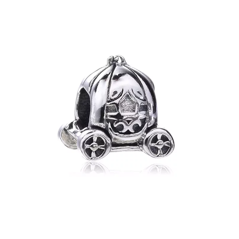 (imagen para) Charm en plata de ley Coche de calabaza PANDORA
