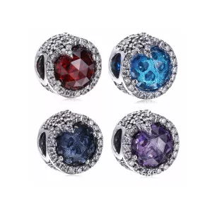 (imagen para) Charm en plata de ley Copo de Nieve Deslumbrante Azul - PANDORA